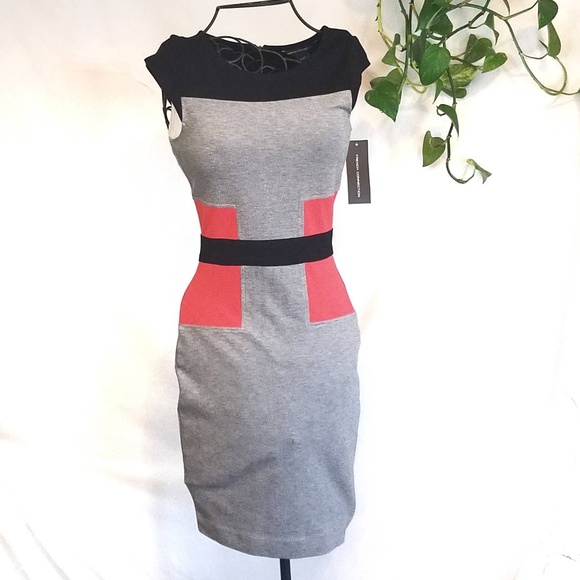 ~~SOLD~~ NWT French Connection Jersey Block Dress - Picture 2 of 5